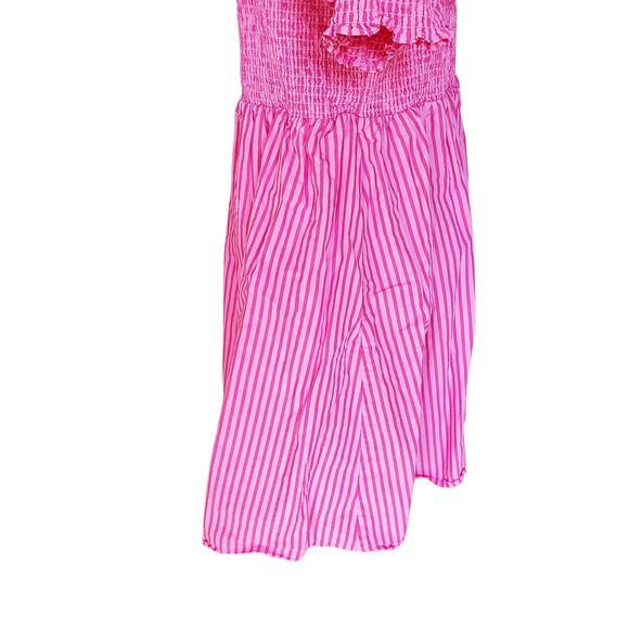 Draper James Pink Stripe Cam Smocked Dress Cotton Women’s Plus Size 1X - Picture 10 of 14